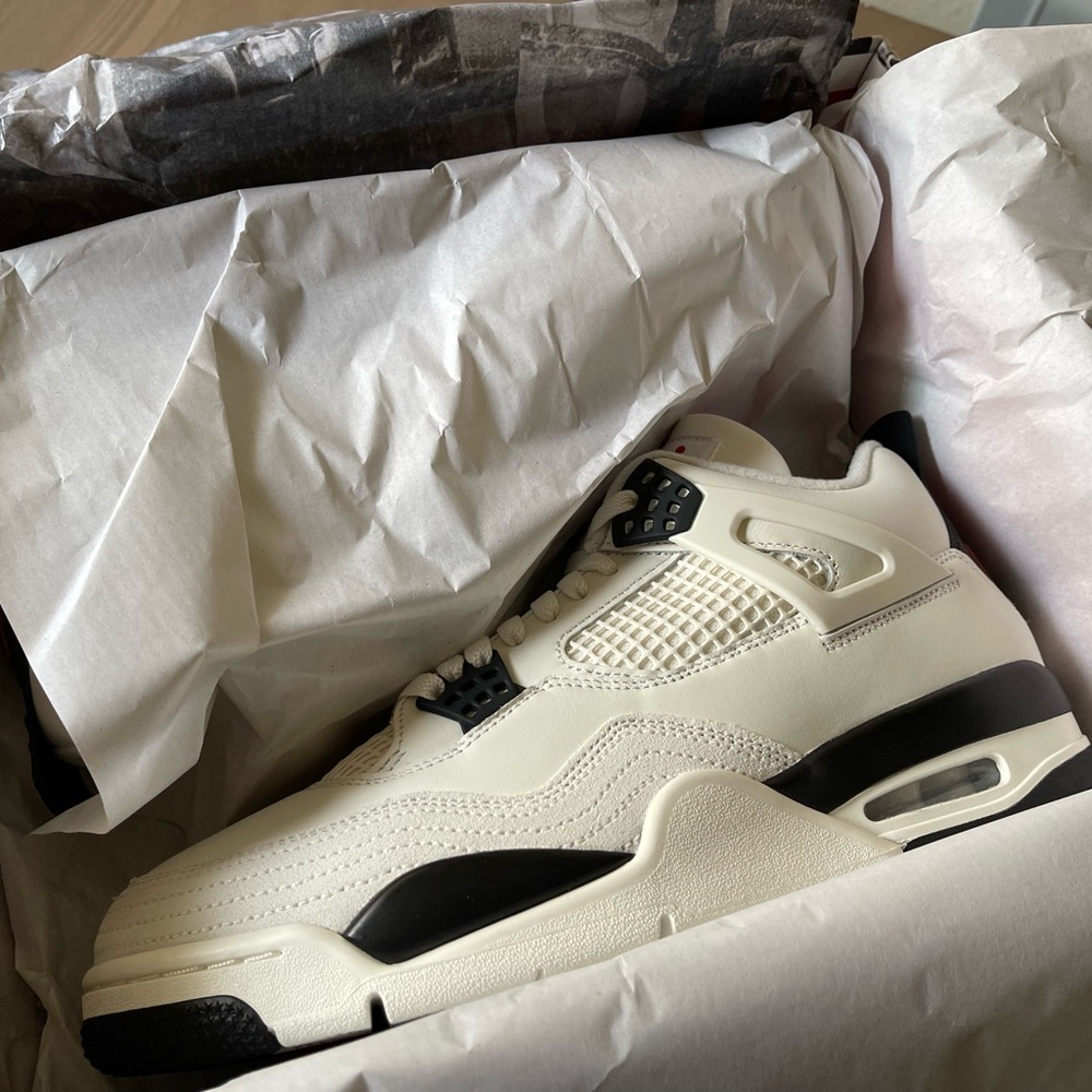 Jordan Retro 4 OG Flight Club White Black Red - Size 12